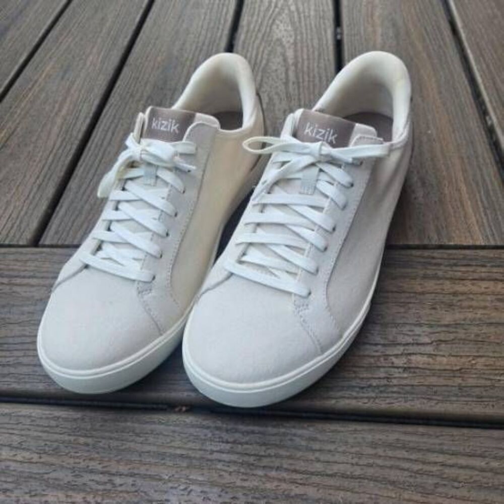 Kizik hands free Vegas sneaker mens 11.5 women's 13 offwhite canvas